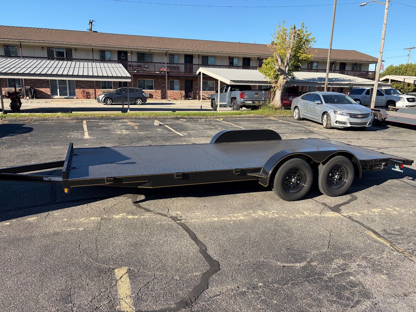 Steel deck Car hauler 20’x82”/ flat bed
