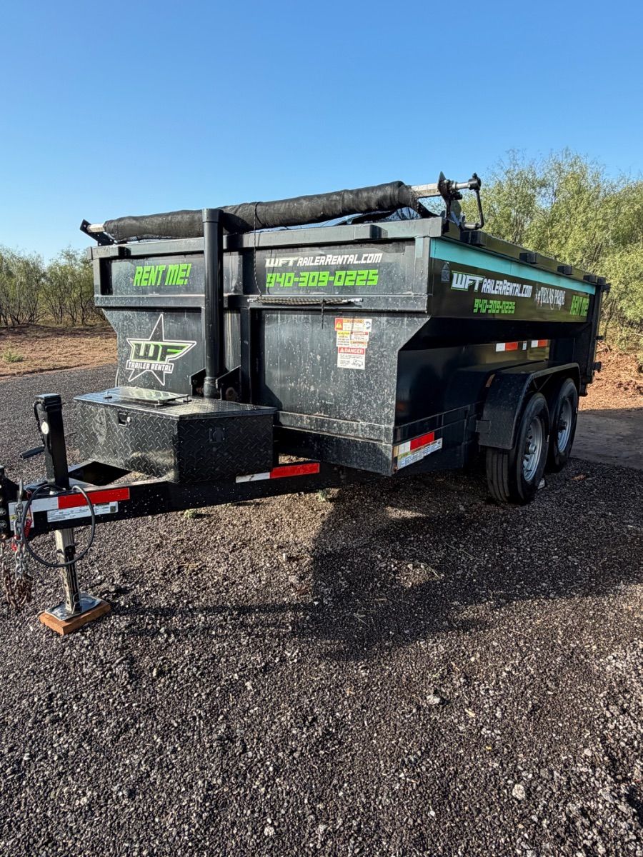 14' Texas Pride Dump Trailer — U-Fill We Haul