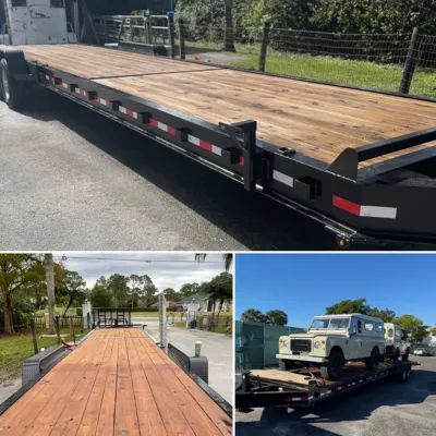 7x36 ft 2 Car Hauler w/Removable Fenders