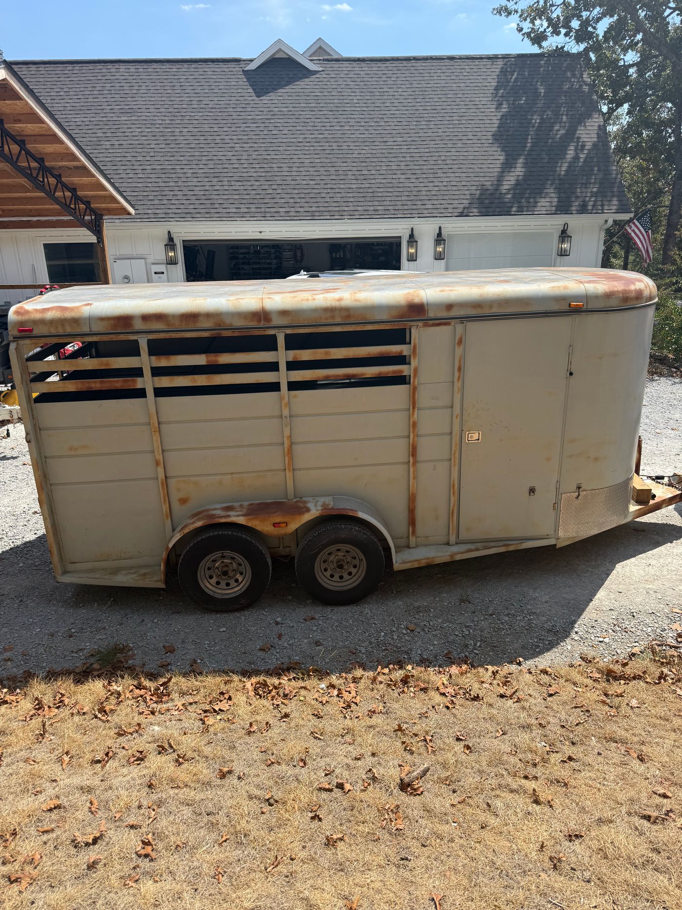 16ft Horse Slant Trailer