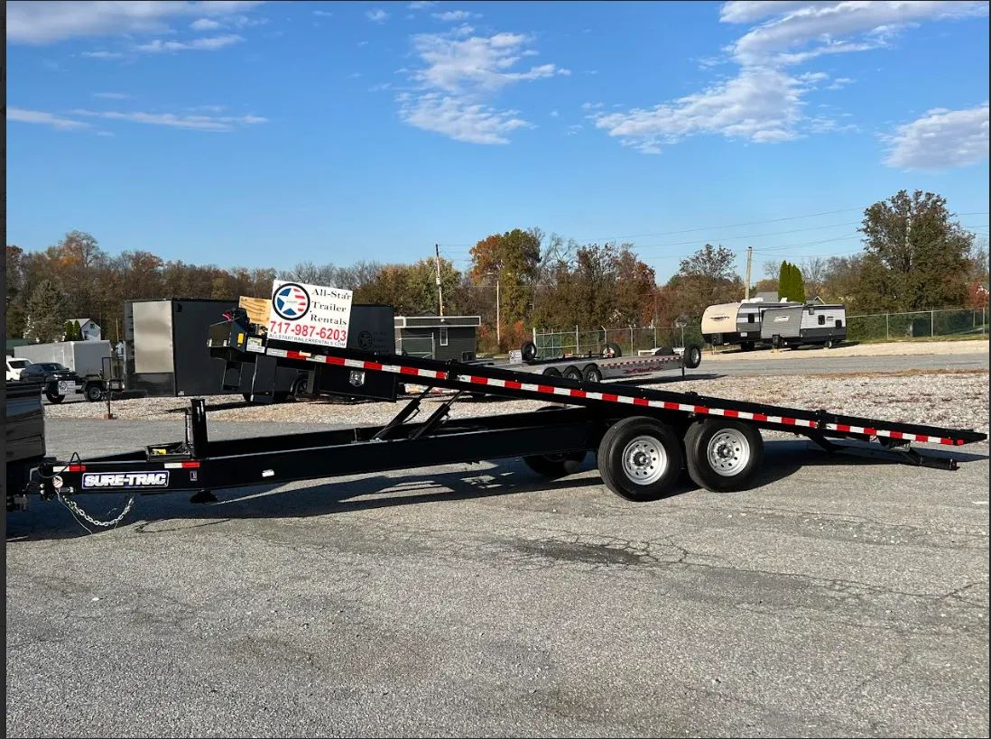 24ft Tilt Deck with Hydraulic Jack
