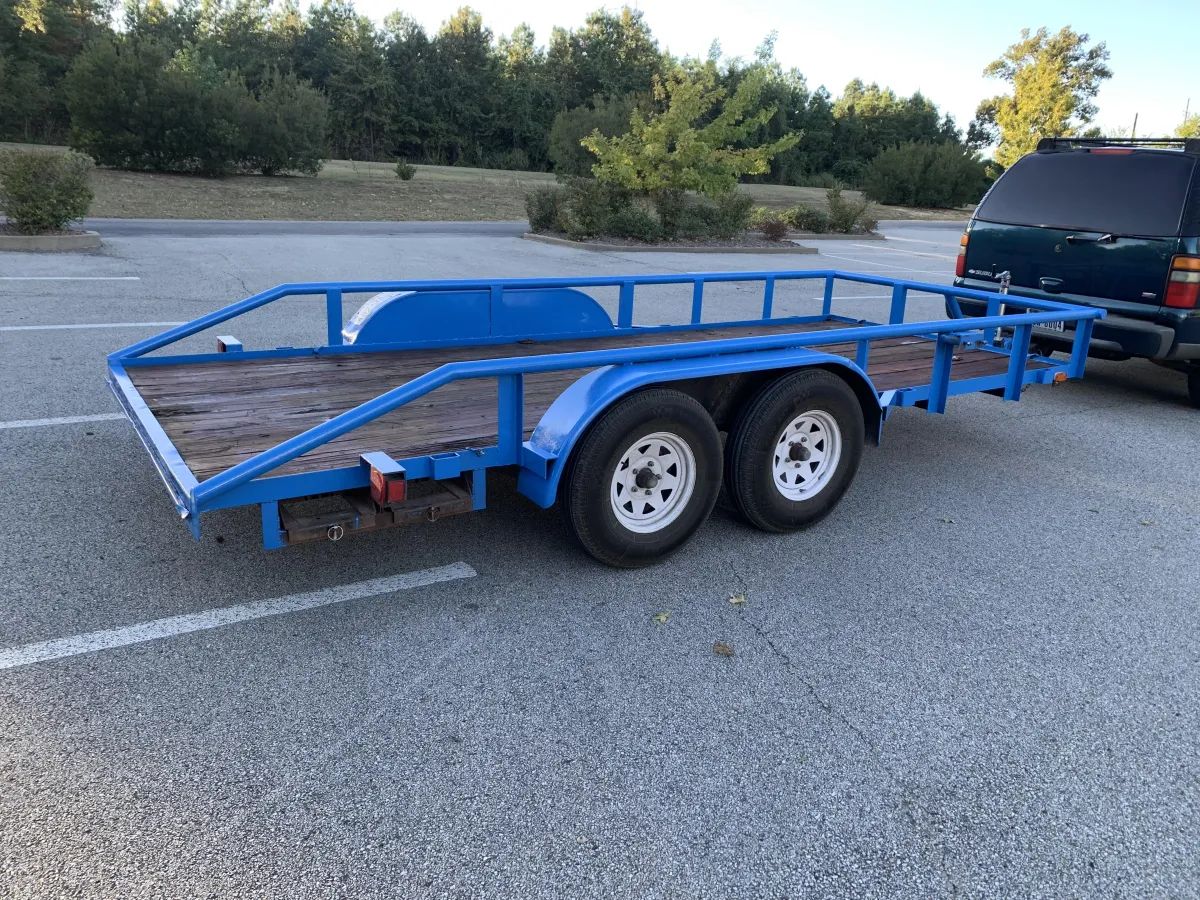 16ft Utility Trailer Blue
