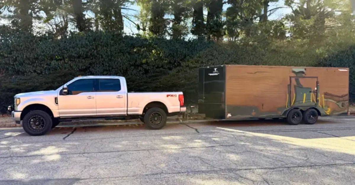 8.5x20 Enclosed Car Trailer