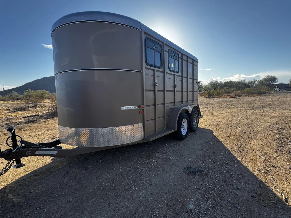 6'8"x14x7' Two Horse Trailer, Bumper Pull